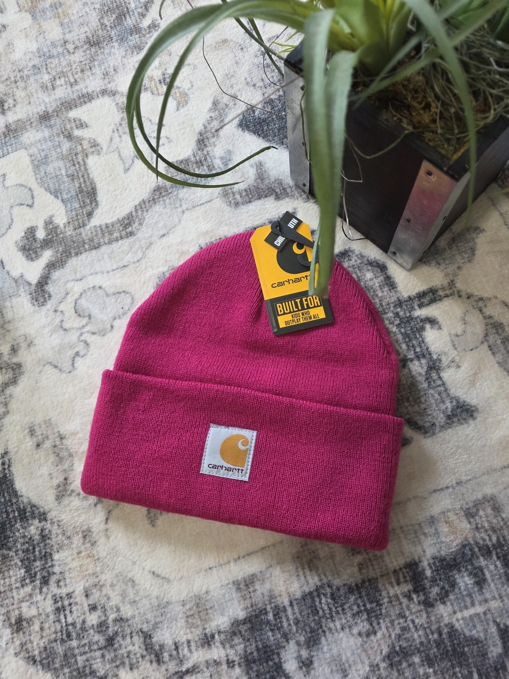 Carhartt Kids Raspberry Pink Cuffed Beanie